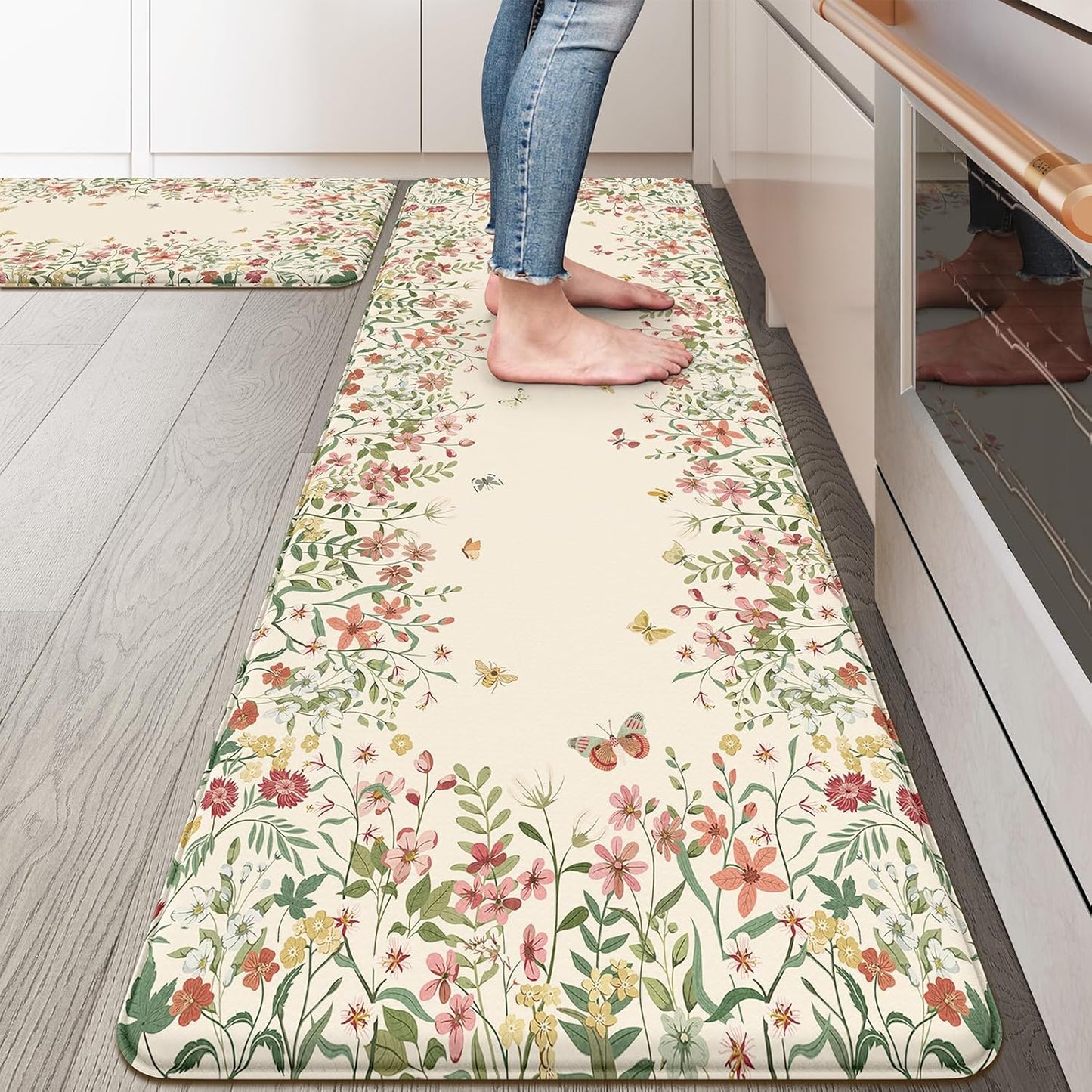 KIMODE Anti Fatigue Mats for Kitchen Floor - Cushioned Comfort