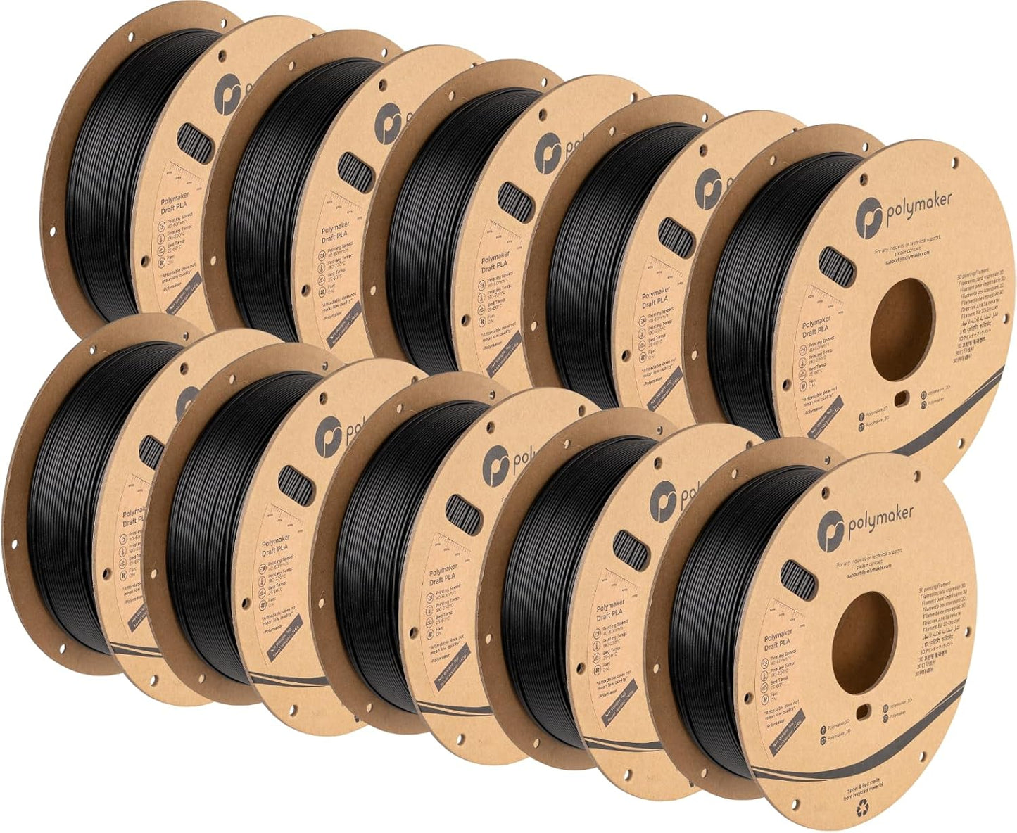 Polymaker Draft PLA 1.75mm Filament for 3D Printers