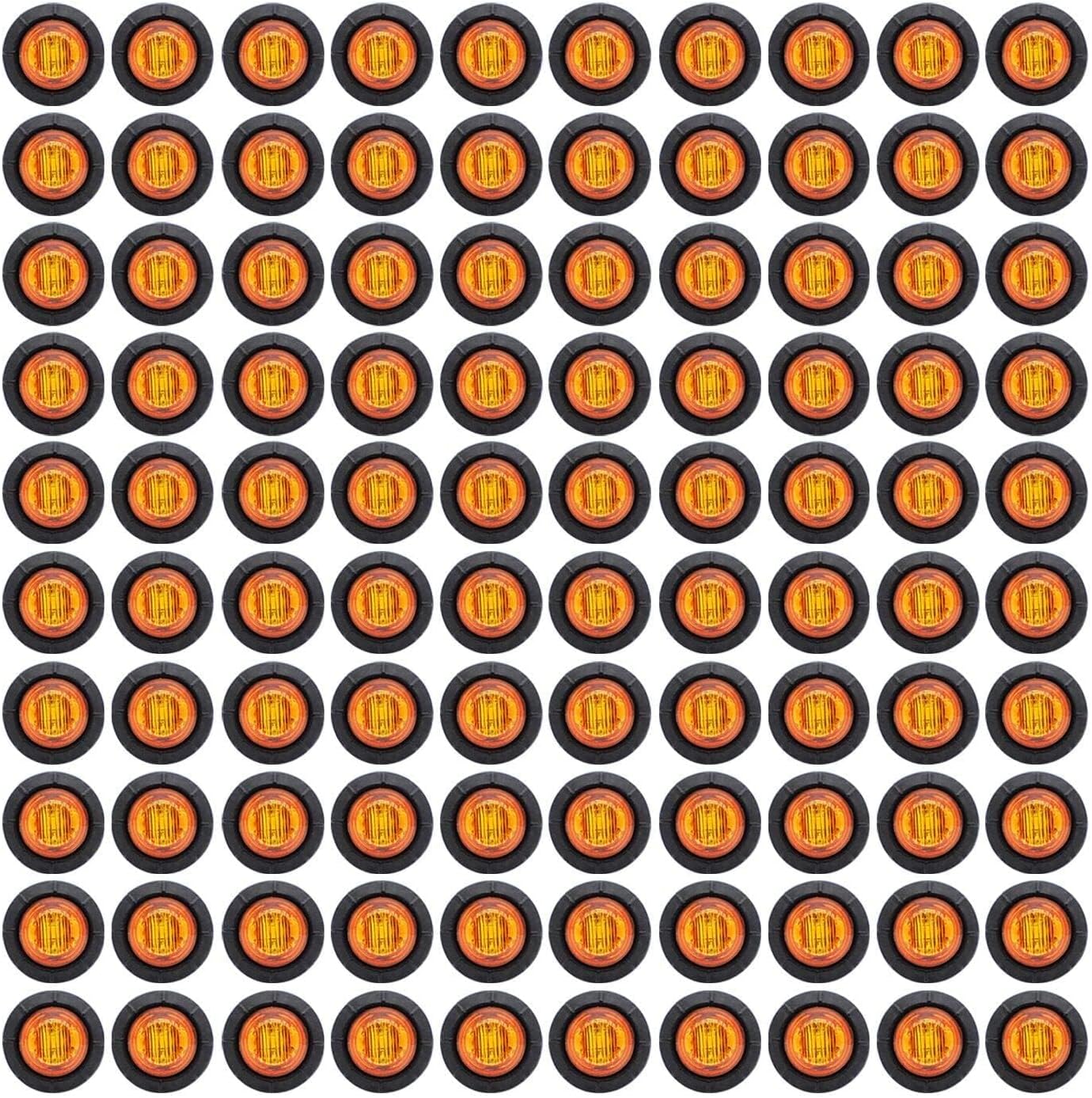 TMH 3/4 Inch Amber LED Clearance Marker Lights for Vehicles