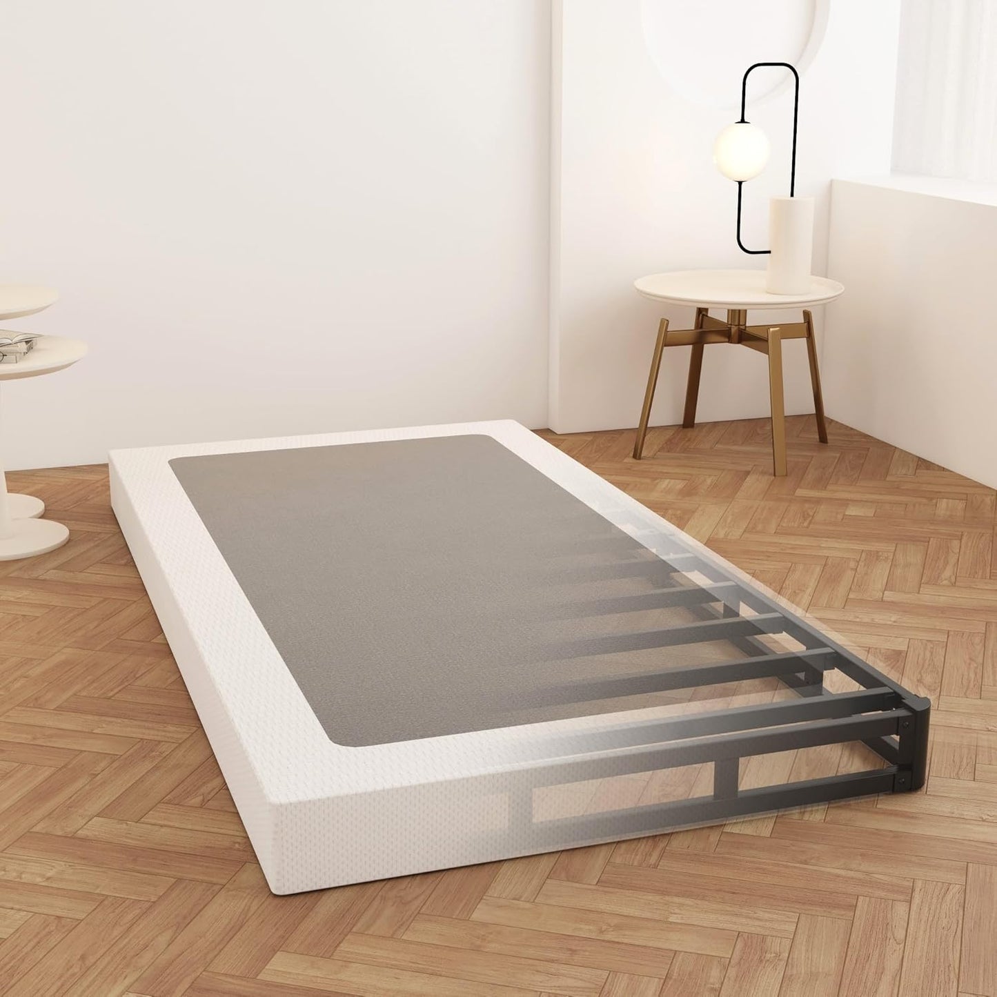 Box Spring Twin 4 Inch Low Profile Heavy Duty Metal Base