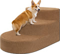 Dog Stairs for Small Dogs and Cats - 3 or 4 Step Foam Pet Ramp