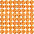 Orange Hydrangea Artificial Flowers 64 PCS - Lush Wedding Centerpieces