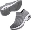 STQ Slip On Breathe Mesh Walking Shoes Women - Comfortable Wedge