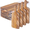 Wooden Cutting Board Set 12 Pack with Handles - Large Acacia Boards