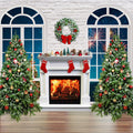 Christmas Backdrop for Photography 10x10ft - Realistic Print