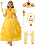 Yellow Princess Costume for Kids - Perfect for Halloween Fun