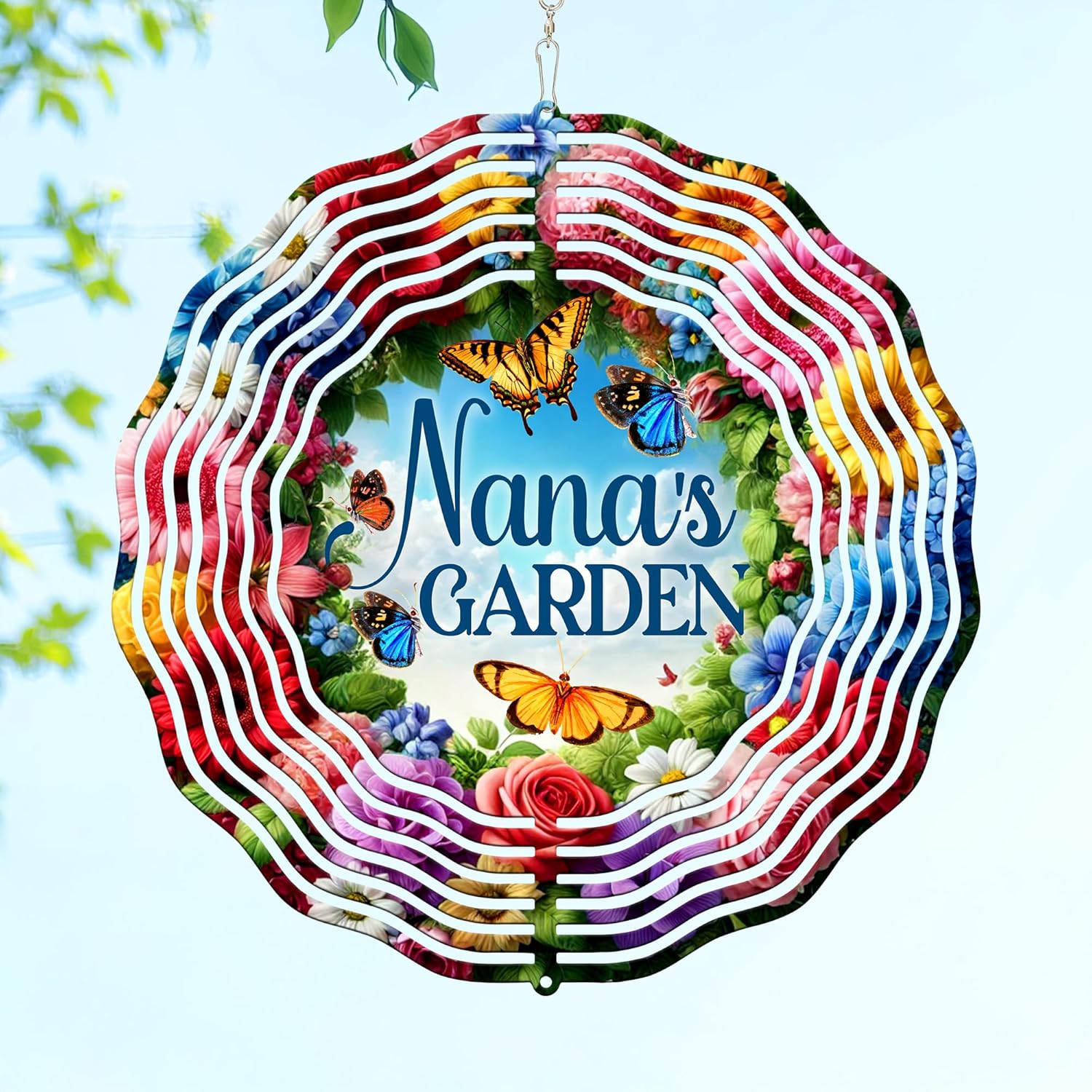 Garden Gifts for Grandma - Nana's 3D Stainless Steel Wind Spinner