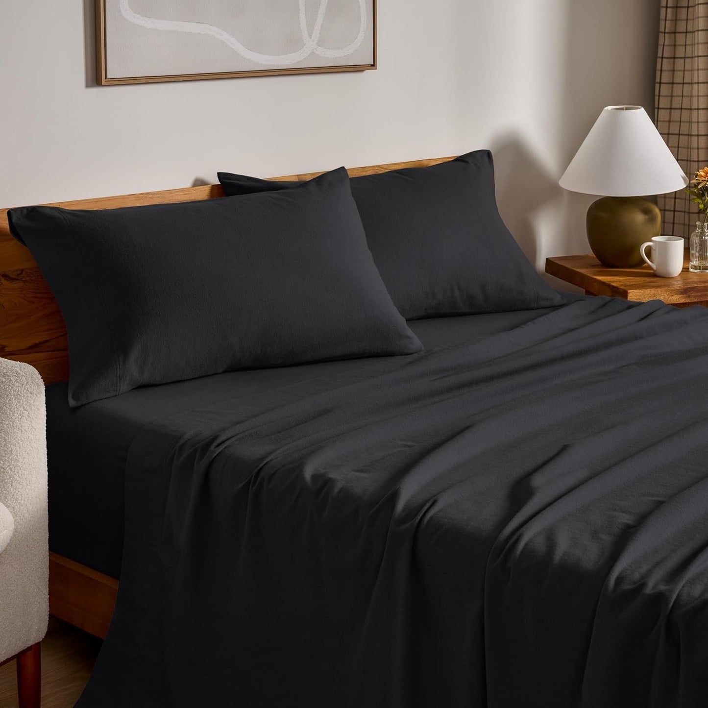 Bare Home Flannel Sheet Set for Twin XL - Soft & Durable