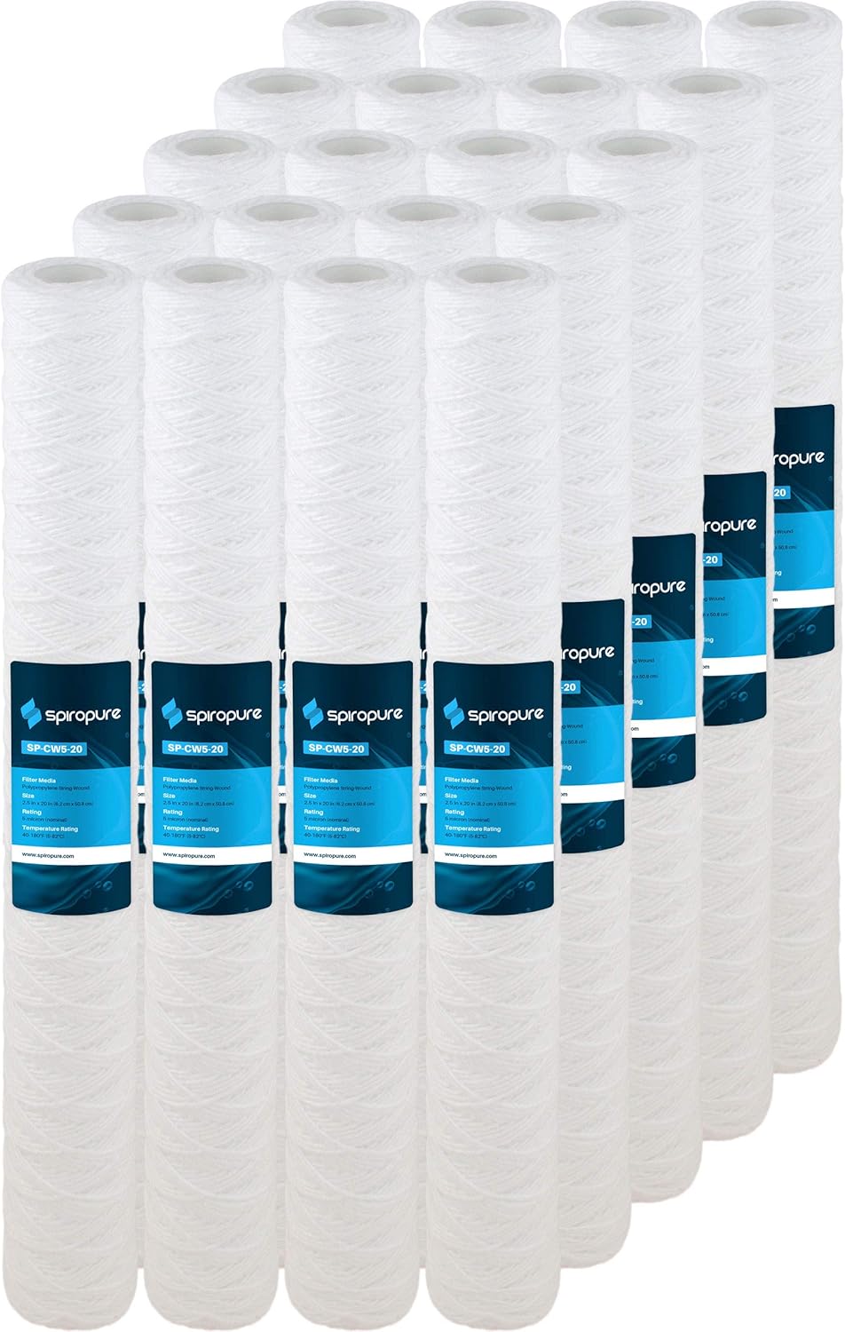 SpiroPure SP-CW5-20 20x2.5 5 Micron Water Filter Cartridge
