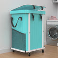 40 Gal High Grade Large Laundry Basket with Wheels - Sturdy 150L