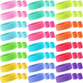 Neon Sweatbands Set for Men and Women - 24 Headbands 48 Wristbands
