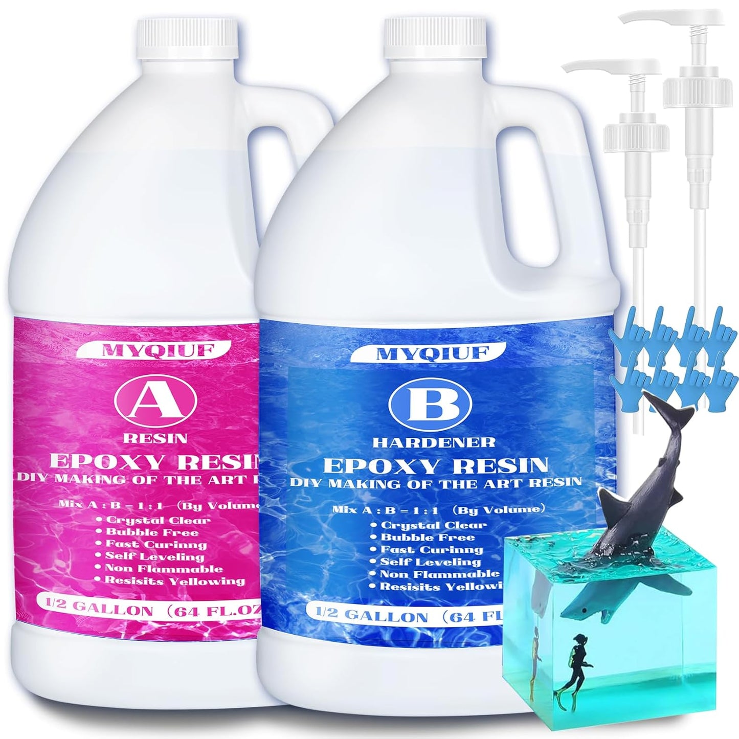 Epoxy Resin Kit for DIY Crafts - Crystal Clear & Durable