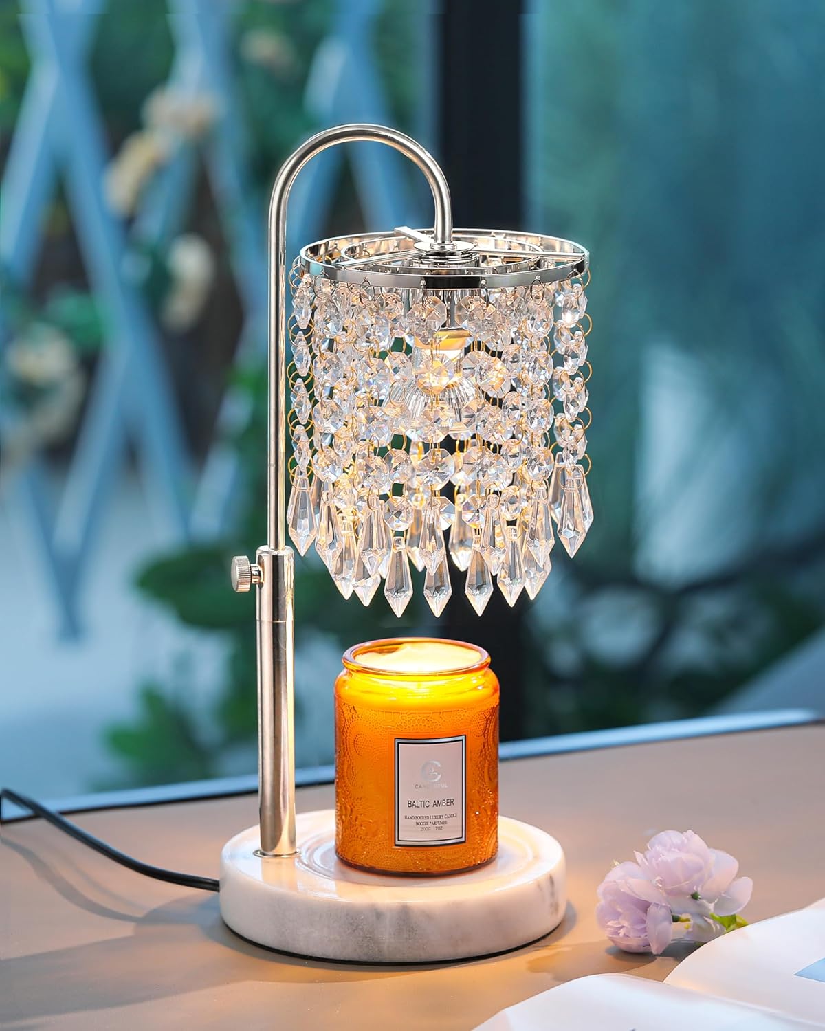 Candle Warmer Lamp with Timer Dimmer and 3 Bulbs for Home Decor