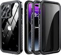 iPhone 14 Pro Case Waterproof with Built-in Privacy & HD Screen