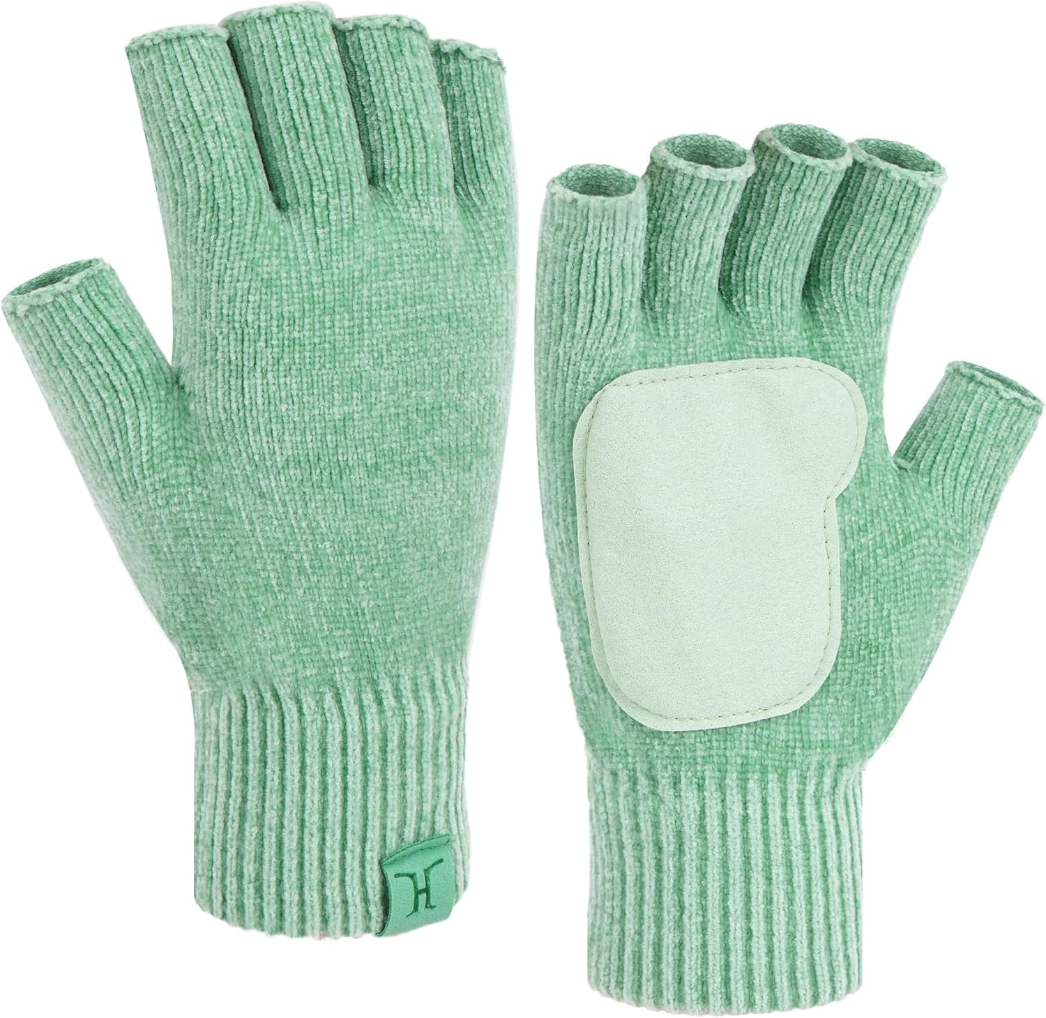 Warm Chenille Fingerless Gloves - Work & Text with Ease!