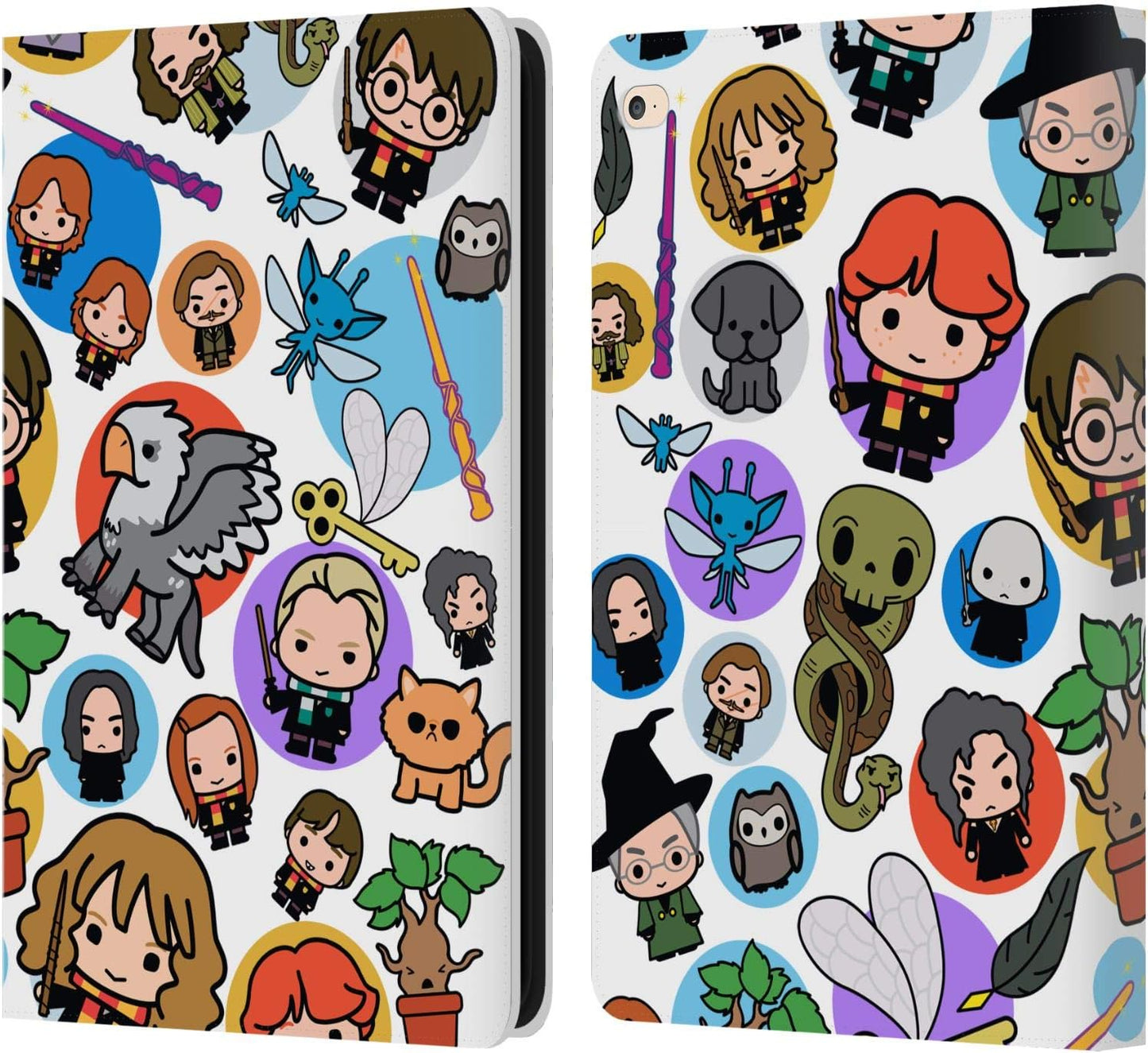 Harry Potter Pattern Leather Wallet Case for iPad Air 2 (2014)