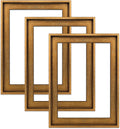 Floating Frame for 5x7 Canvas Painting - Vintage Gold Floater Frame