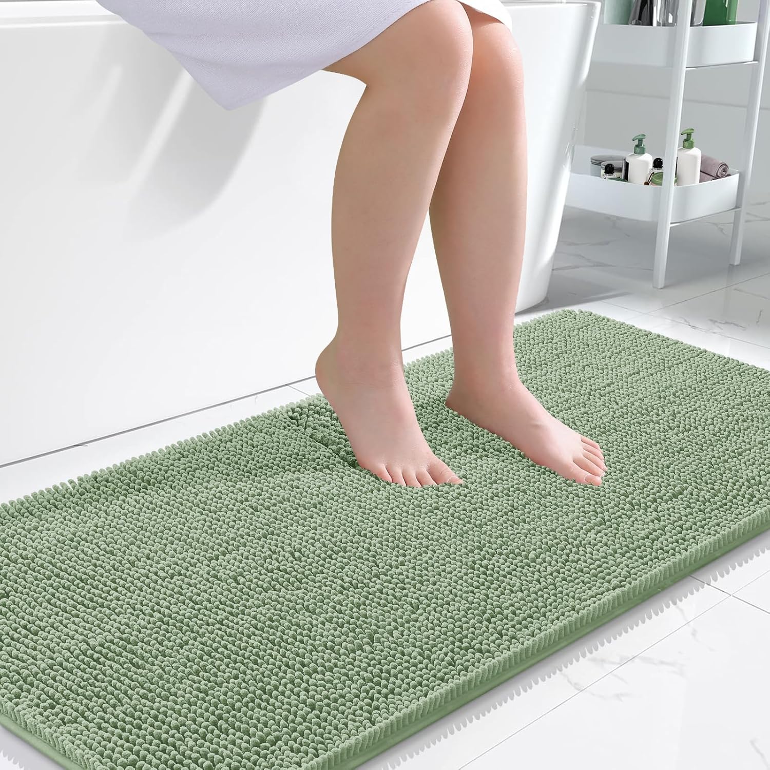 OLANLY Extra Soft Chenille Bath Rugs for Ultimate Comfort