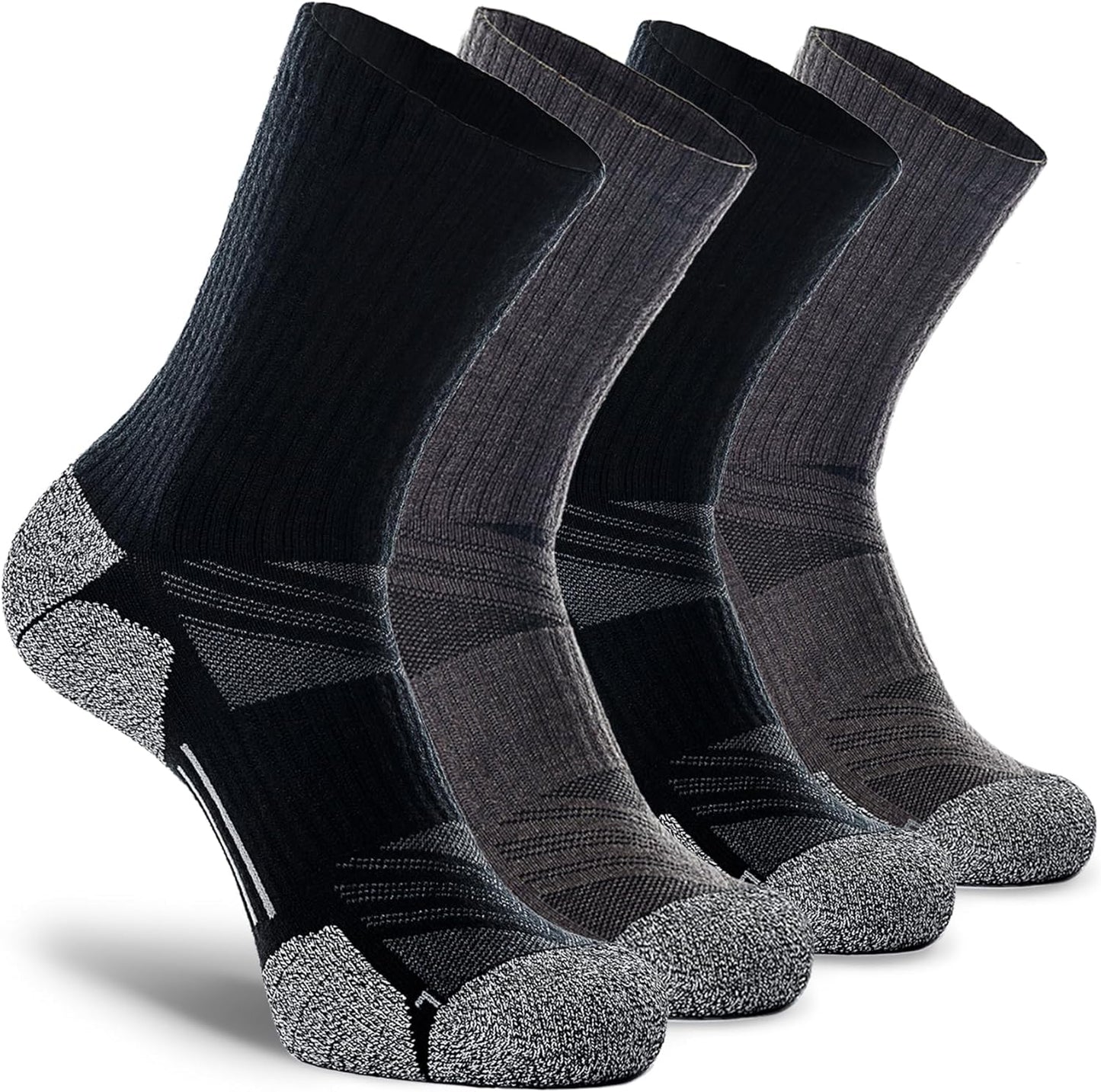 Moisture-Wicking Crew Hiking Socks