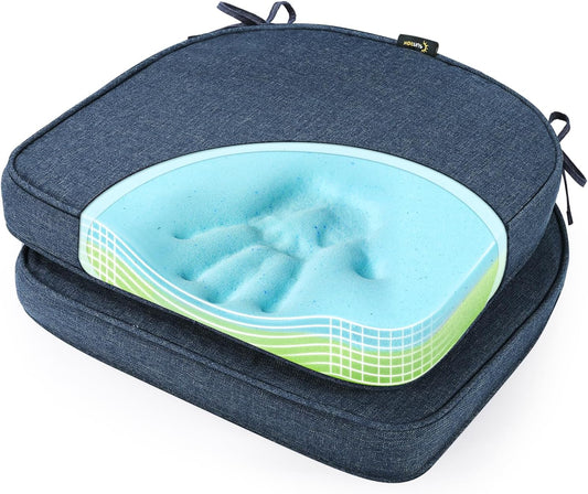 SUNROX Gel Memory Foam Chair Cushions for Indoor and Outdoor Use