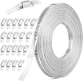50FT Hose Clamps 304 Stainless Steel Strap Kit - Cut to Size