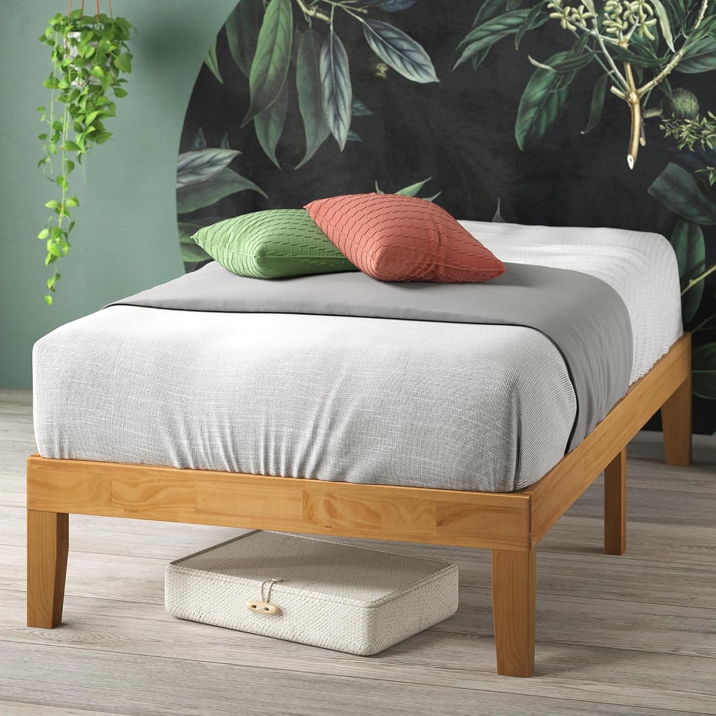 ZINUS Moiz Wood Platform Bed Frame for Twin Size Comfort