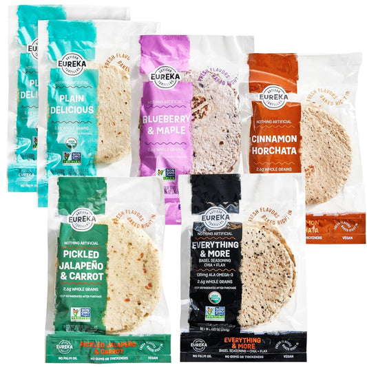 Eureka Tortilla All Flavors Variety Pack - Artisanal Mini Wraps