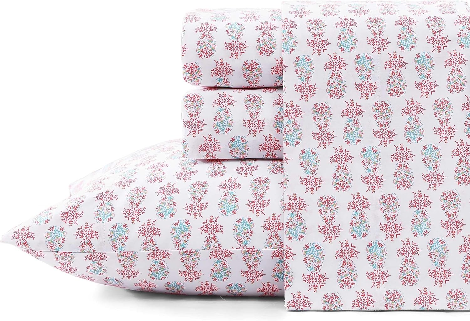 Tommy Bahama Queen Sheets Set - Crisp Cotton Percale Bedding
