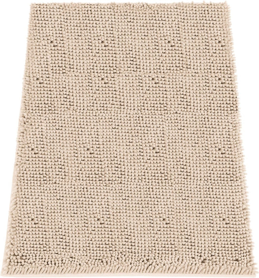 Absorbent Dog Door Mat for Muddy Paws - Soft Chenille Rug