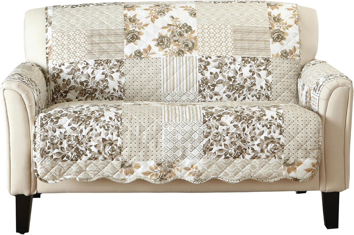 Great Bay Home Reversible Patchwork Loveseat Cover for Pets