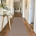 Jute Kitchen Runner Rug 6ft Non Skid Washable - Light Brown