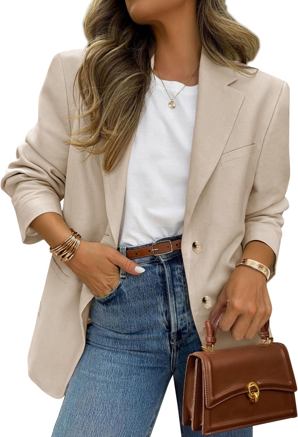 PRETTYGARDEN Blazers for Women Business Casual with Pockets