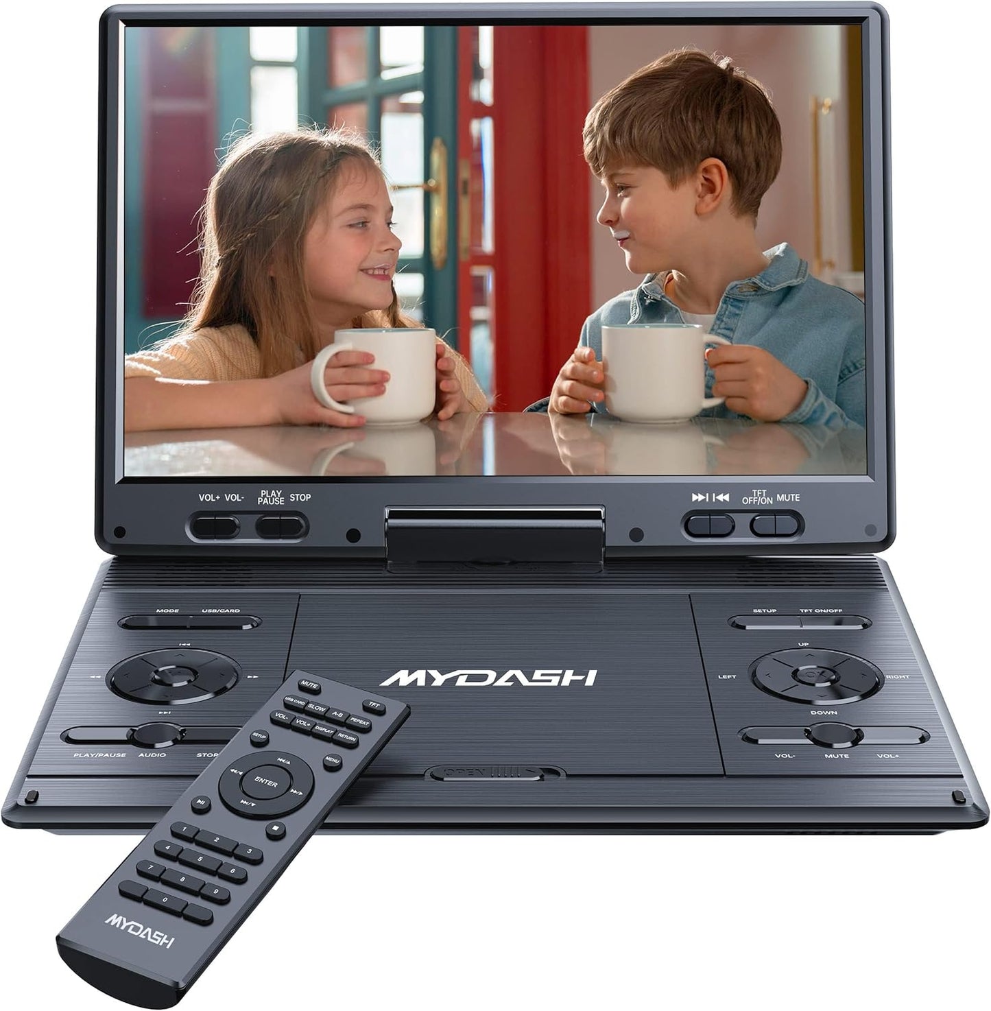 Portable DVD Player with 14.9ft' Swivel Screen for Travel