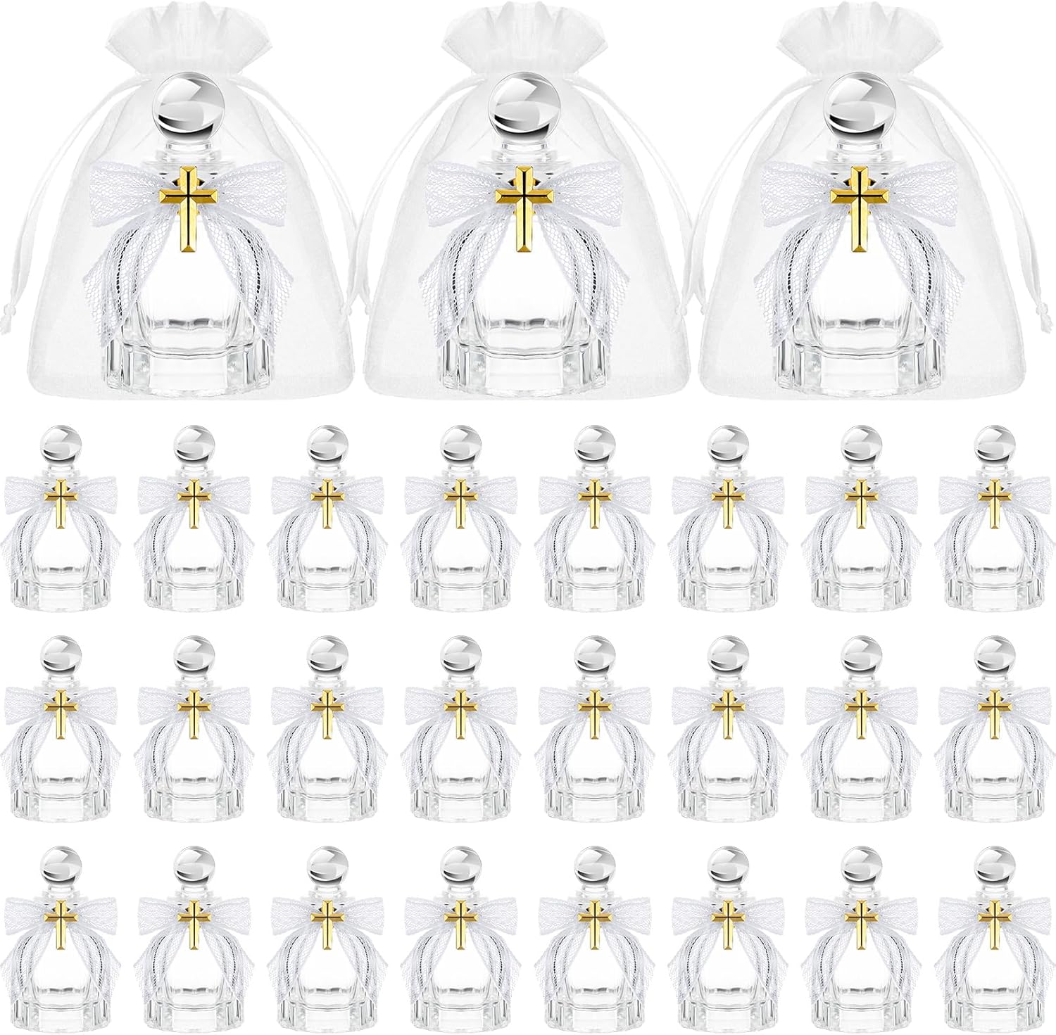 Newtay Holy Water Bottles for Baptism Favors and Gifts