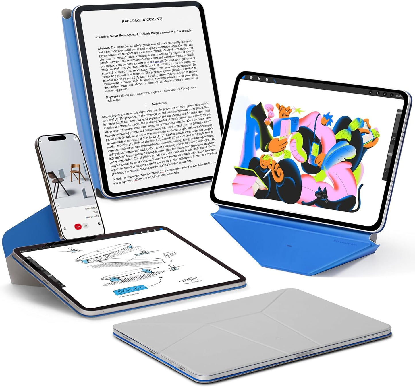 MOFT Dynamic Folio Case for iPad Pro 13 Inch with 20+ Angles