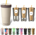 30 oz Stainless Steel Tumbler To Go Buddy - Flip Lid, Cupholder