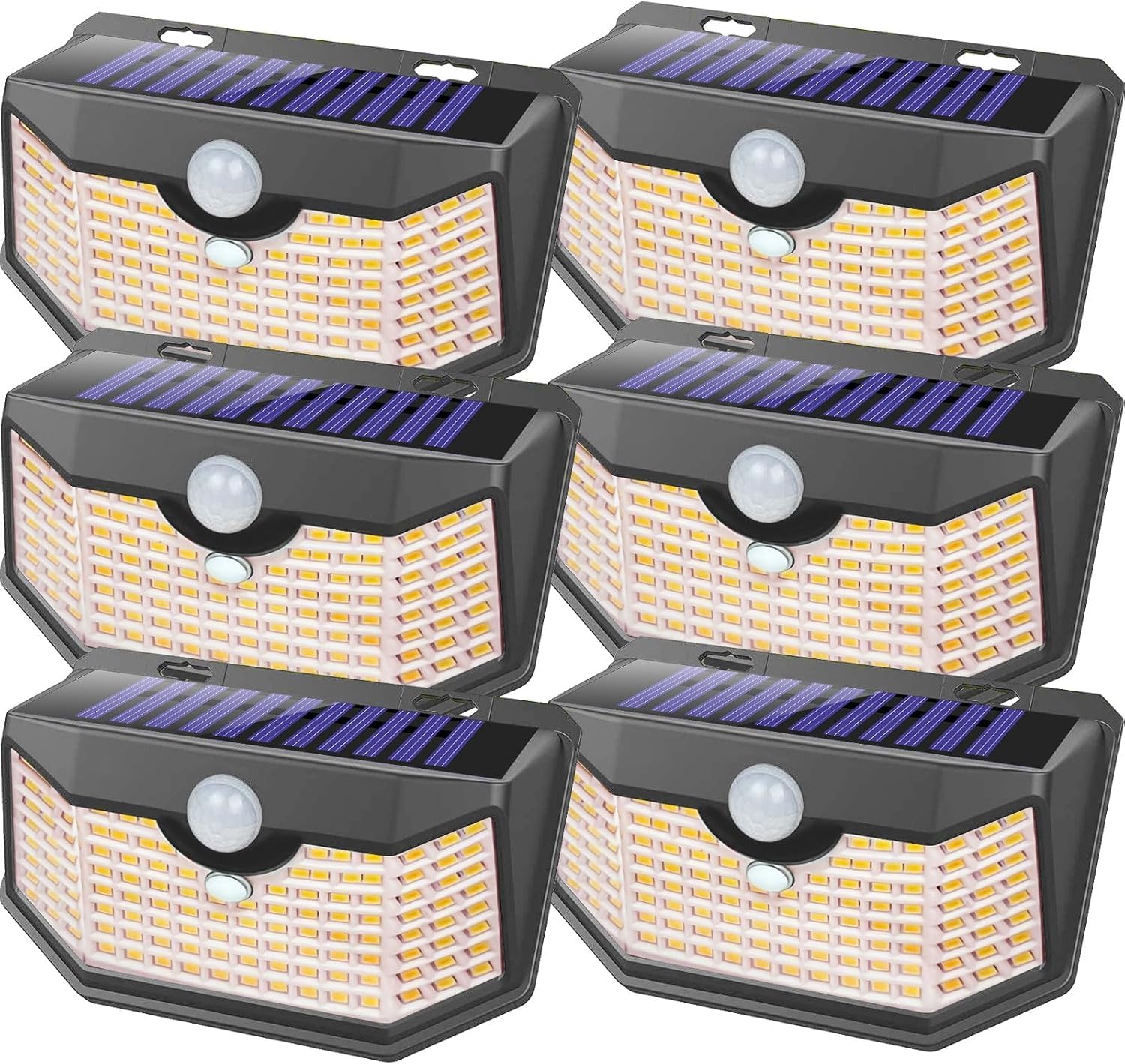 HMCITY 120 LED Outdoor Solar Lights with Motion Sensor Features