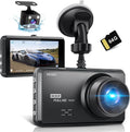 Miden S7 2.5K Dash Cam Front and Rear - Dual 1600P+1080P Recording