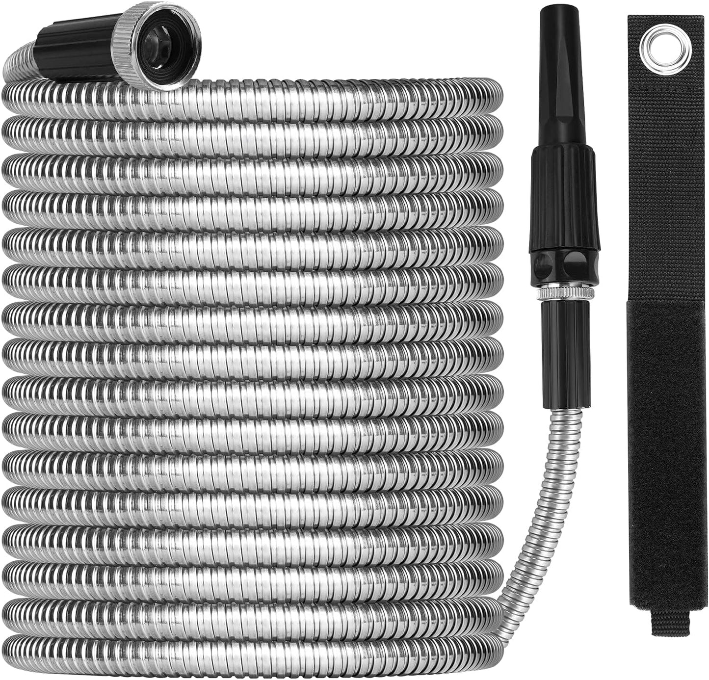 OnBrand 100ft Metal Garden Hose - Lightweight and Flexible Design