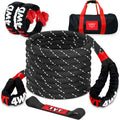 Kinetic Recovery Rope 1in x 30ft Black - Heavy Duty Snatch Strap