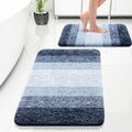 Bathroom Rug Set 2 Piece Soft Microfiber Bath Rugs - Plush, Non-Slip