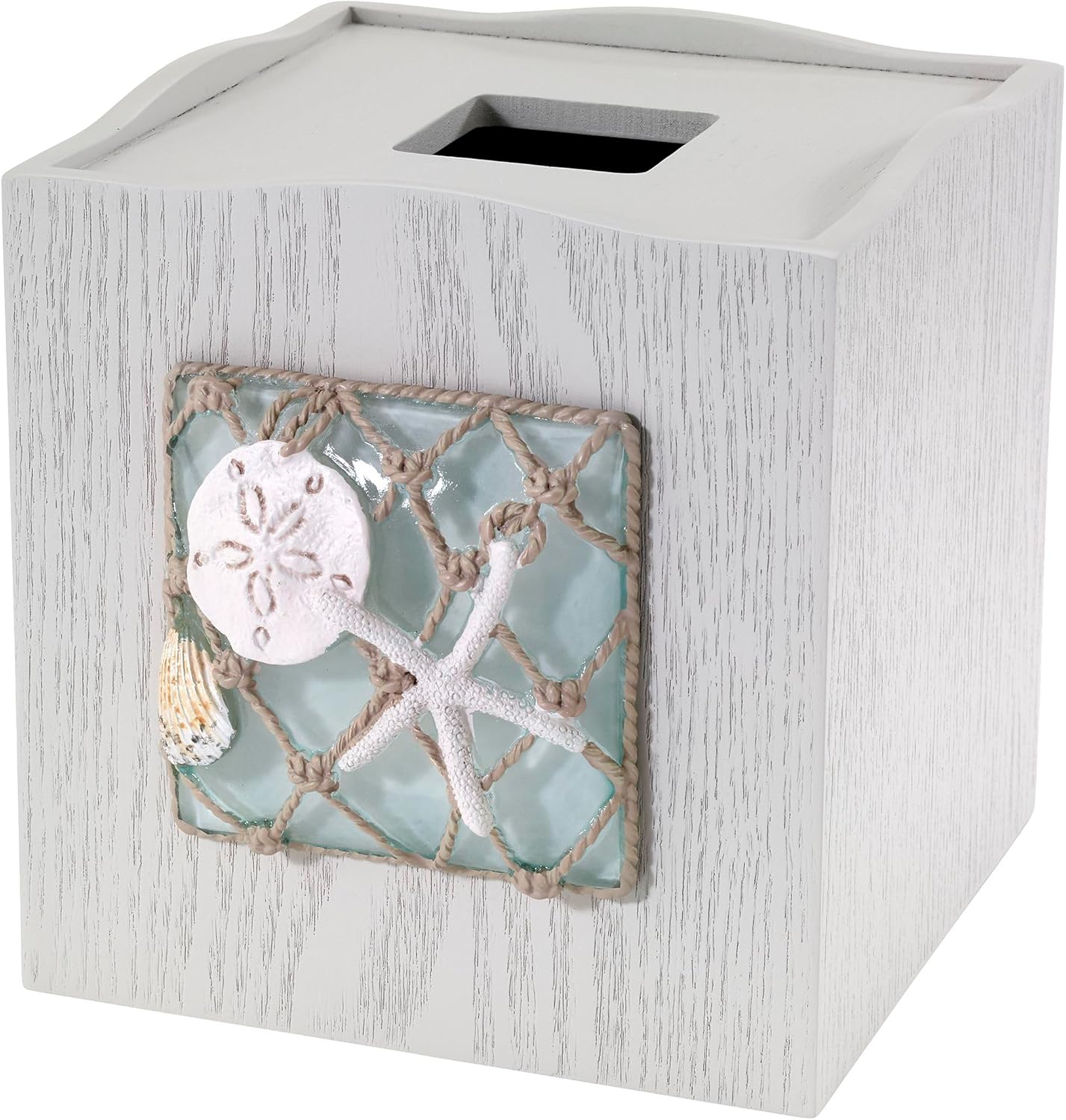 Seaglass Collection Tissue Box Cover - Beach Inspired Decor
