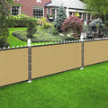 3 ft x 46 ft Beige Privacy Screen for Chain Link Fence - Durable Shade