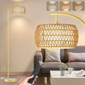 Arc Floor Lamp with Remote Control for Living Room and Bedroom