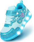 ZKA Toddler Light Up Shoes for Girls Boys Size 5 to Size 13 Sparkle