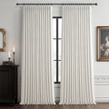 Pinch Pleated Blackout Curtains 40in x 100in - Memory Trained Linen