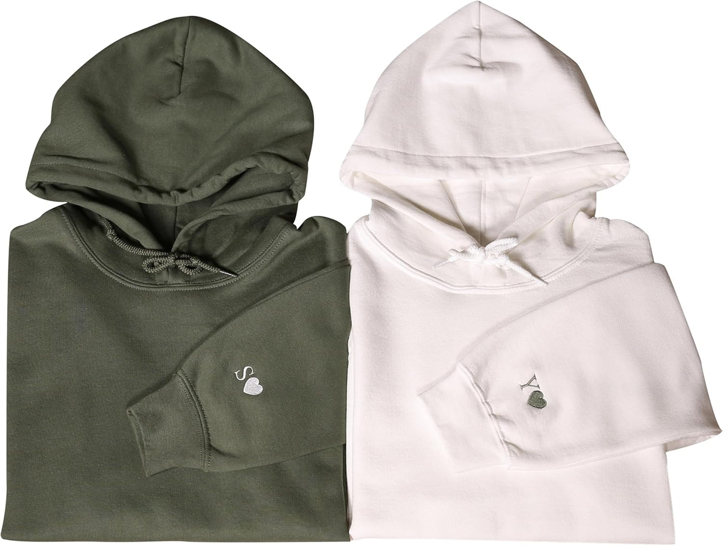 Personalized Initial Heart Hoodie - Couple Gift
