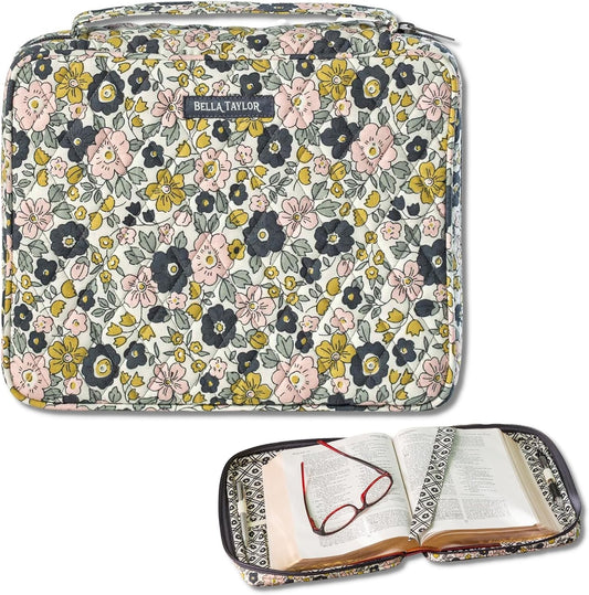 Quilted Bible Cover for Women - Large Study Bible Case