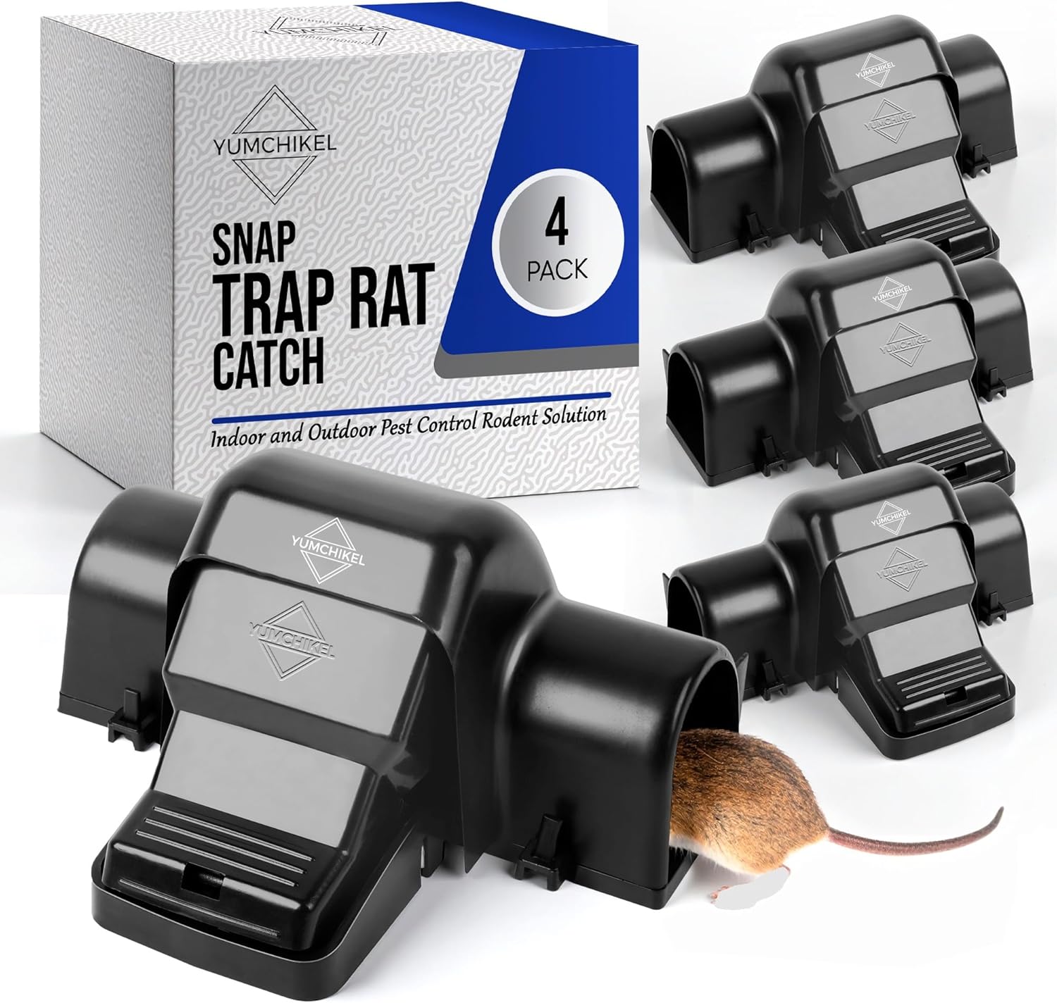 Humane Reusable Rat & Chipmunk Tunnel Traps for Safe Pest Control