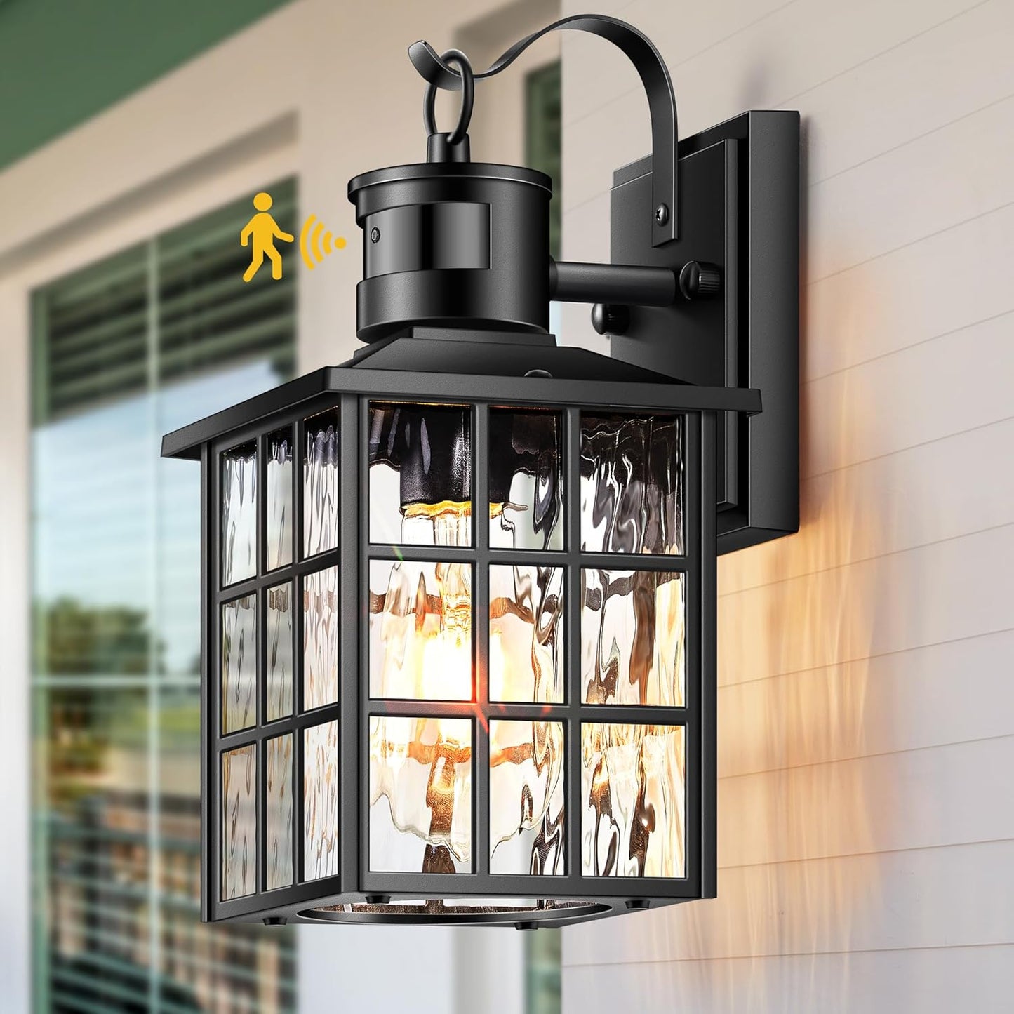 VIANIS Outdoor Wall Lantern with Motion Sensor for Security
